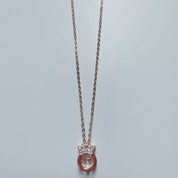 3/$30 NEW - Eternal Love Necklace Set Romantic Rhombus Zircon Pendant NWOT - Picture 2 of 4
